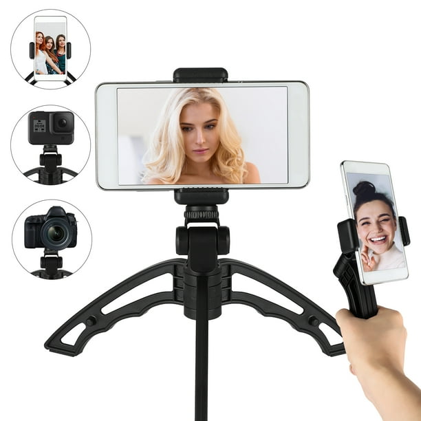 Professional Mini Camera Tripod Stand Holder Mount for iPhone Cell Phone Desktop